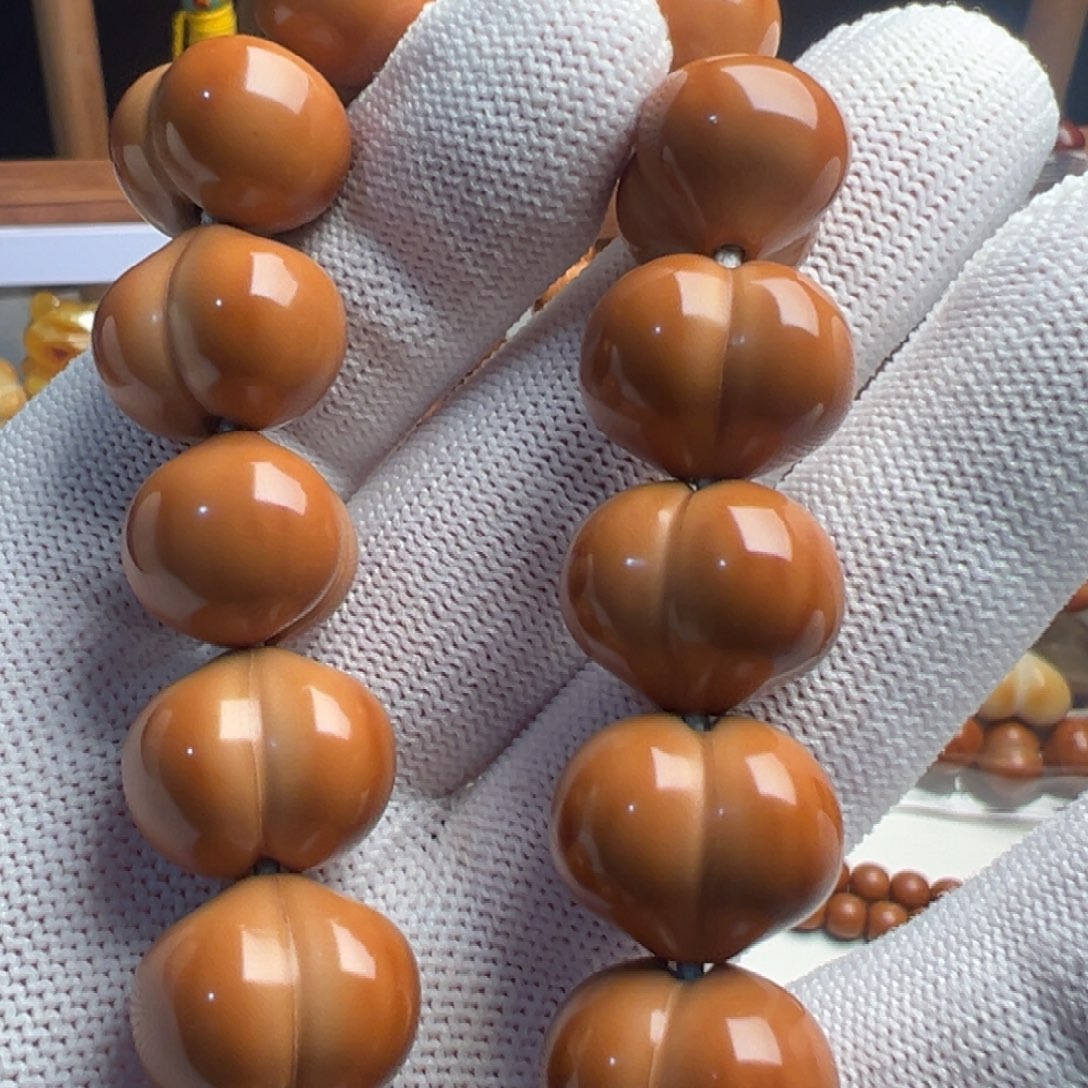 橘***！手串猴头核桃猴头