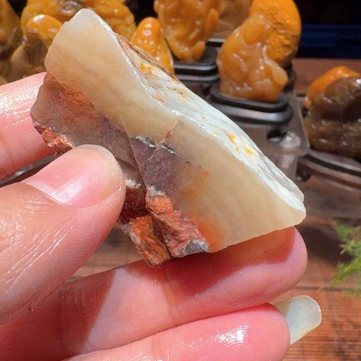 寿山石水**影寿山石石头