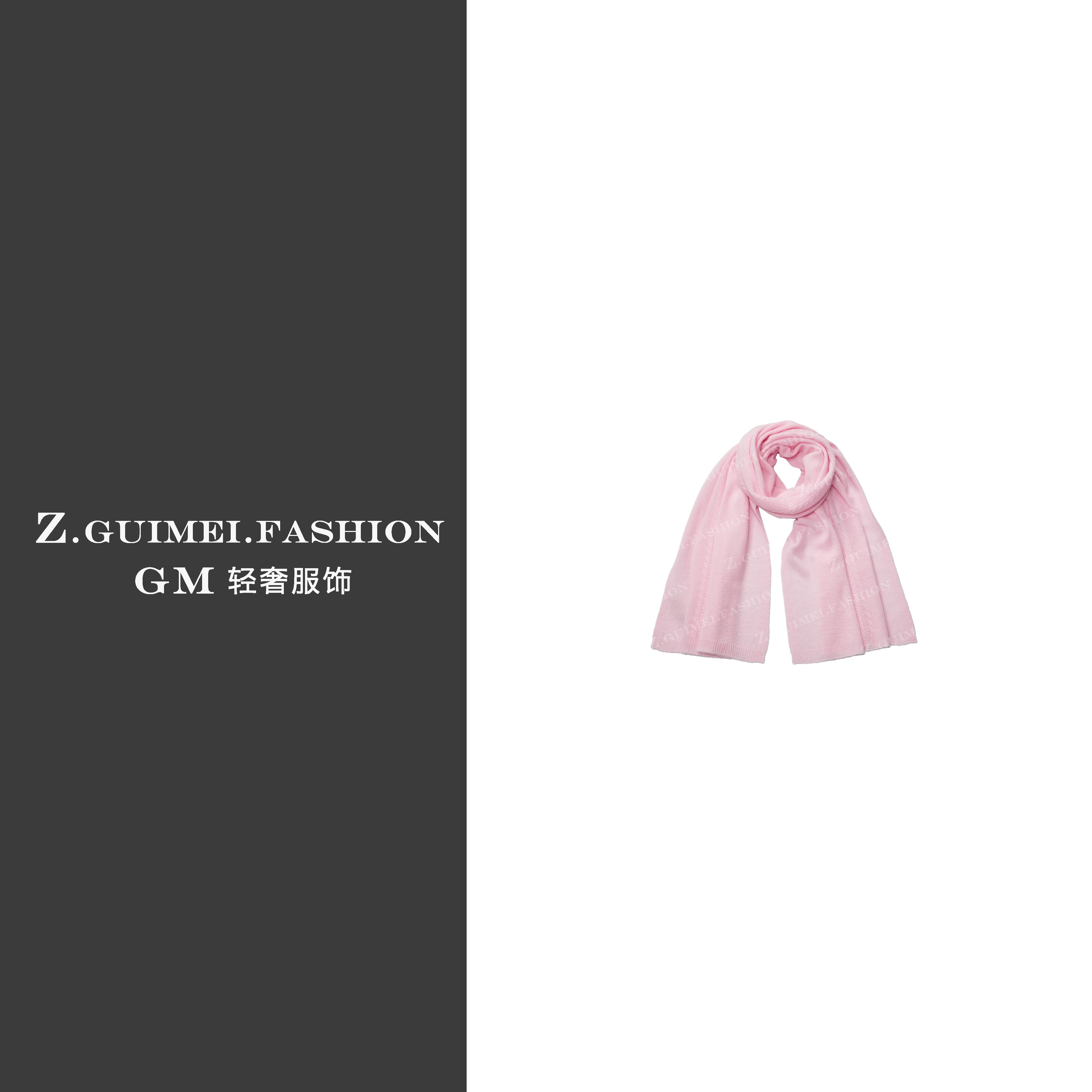 【肆姐高定】简约经典菱格豆豆羊绒围巾Z1741