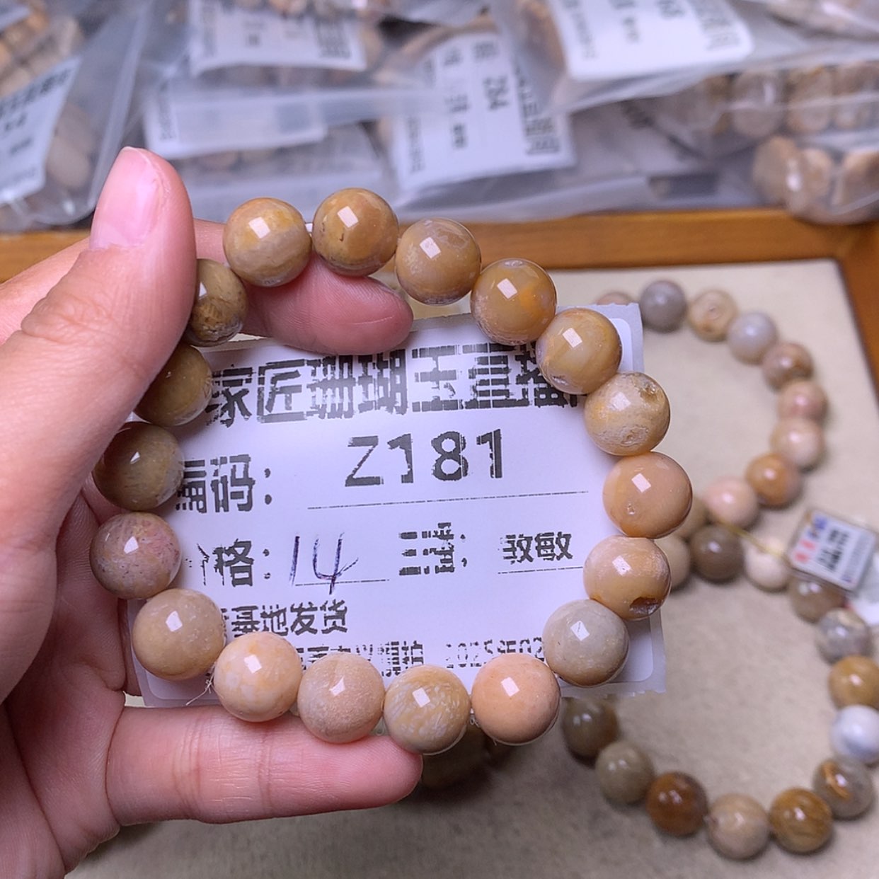 【闪购商品】硅化珊瑚（珊瑚玉）手镯未镶嵌小****。Z181