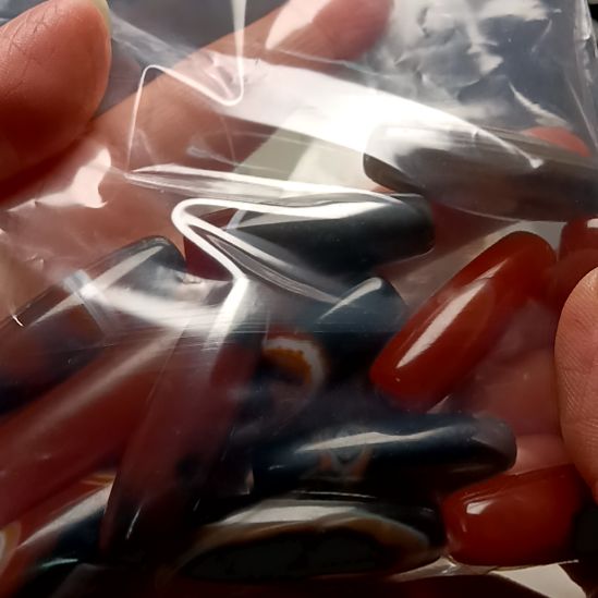 博***主玛瑙/玉髓未镶嵌颈饰