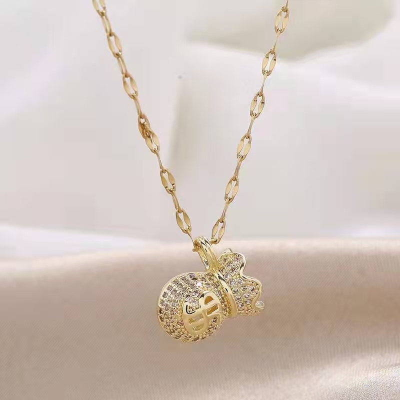 钛钢项链 福袋钛钢项不掉色链女韩版ins潮时尚个性百搭锁骨链气质