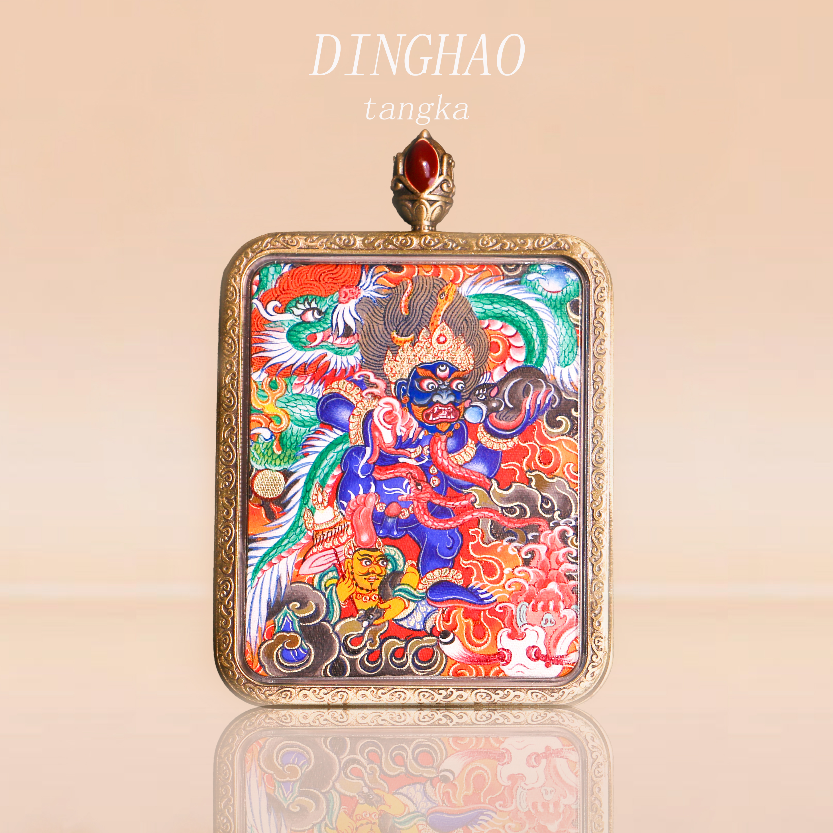 黑财神纯手绘精品唐卡