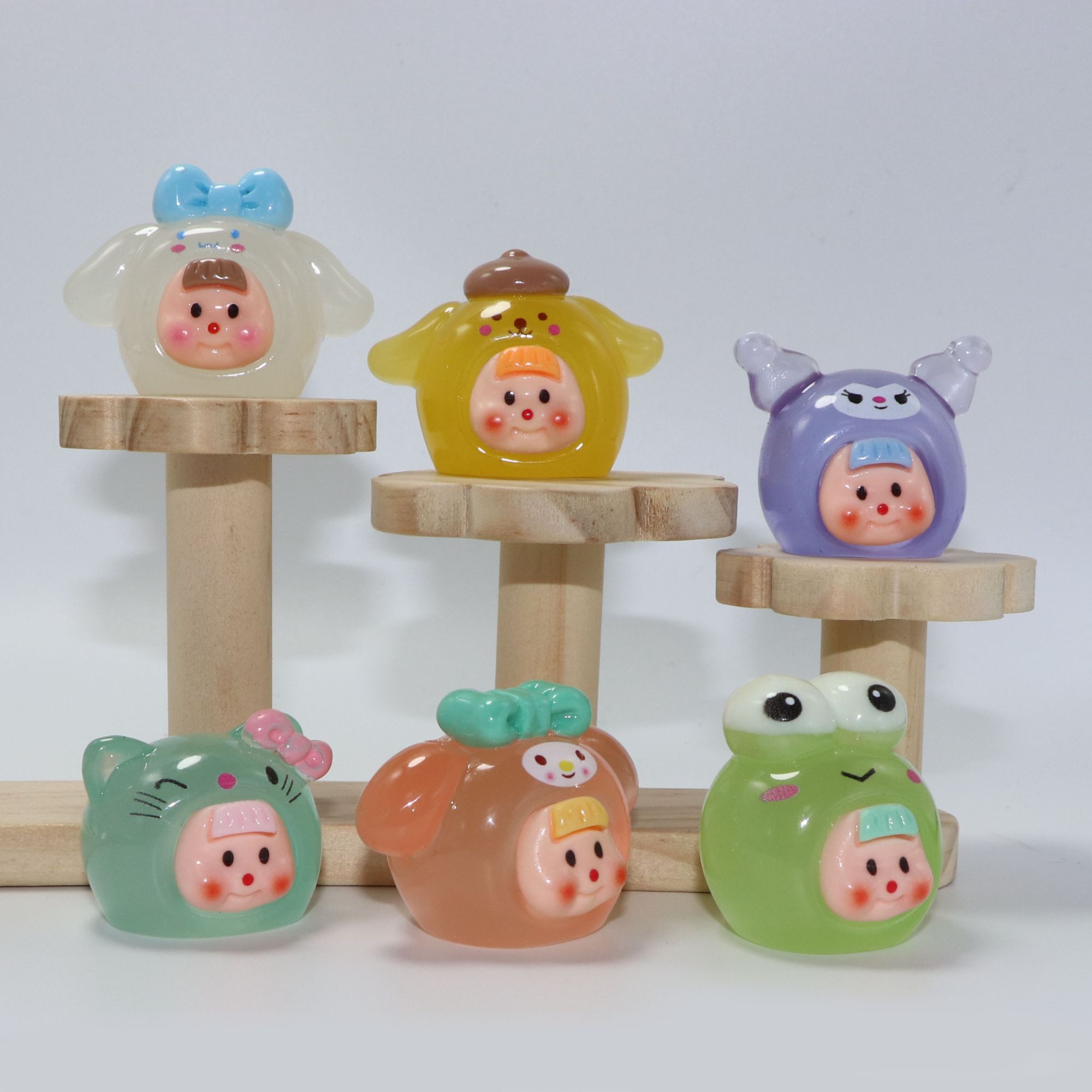 【友君】貌美夜光渐变多妹摆件diy