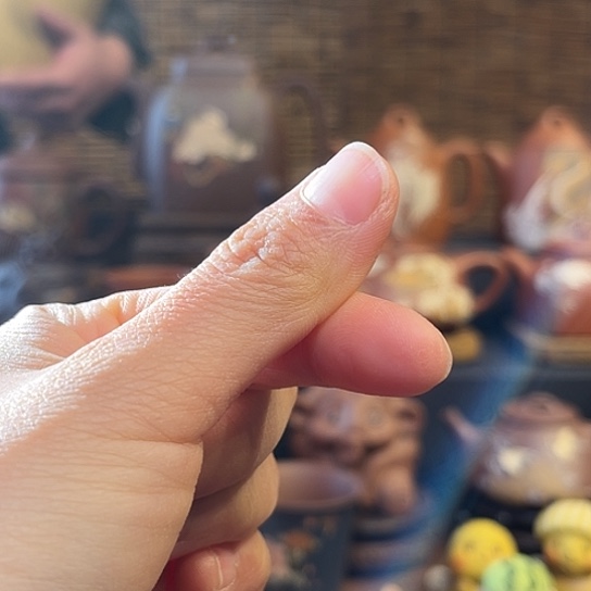 紫砂茶杯炫*紫砂雕塑微瑕