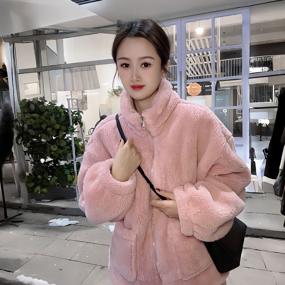 【加厚款】情侣秋冬立领保暖宽松拉链家居服套装可外穿加绒加厚套装