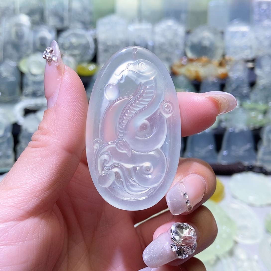 岫玉吊坠未镶嵌吊坠