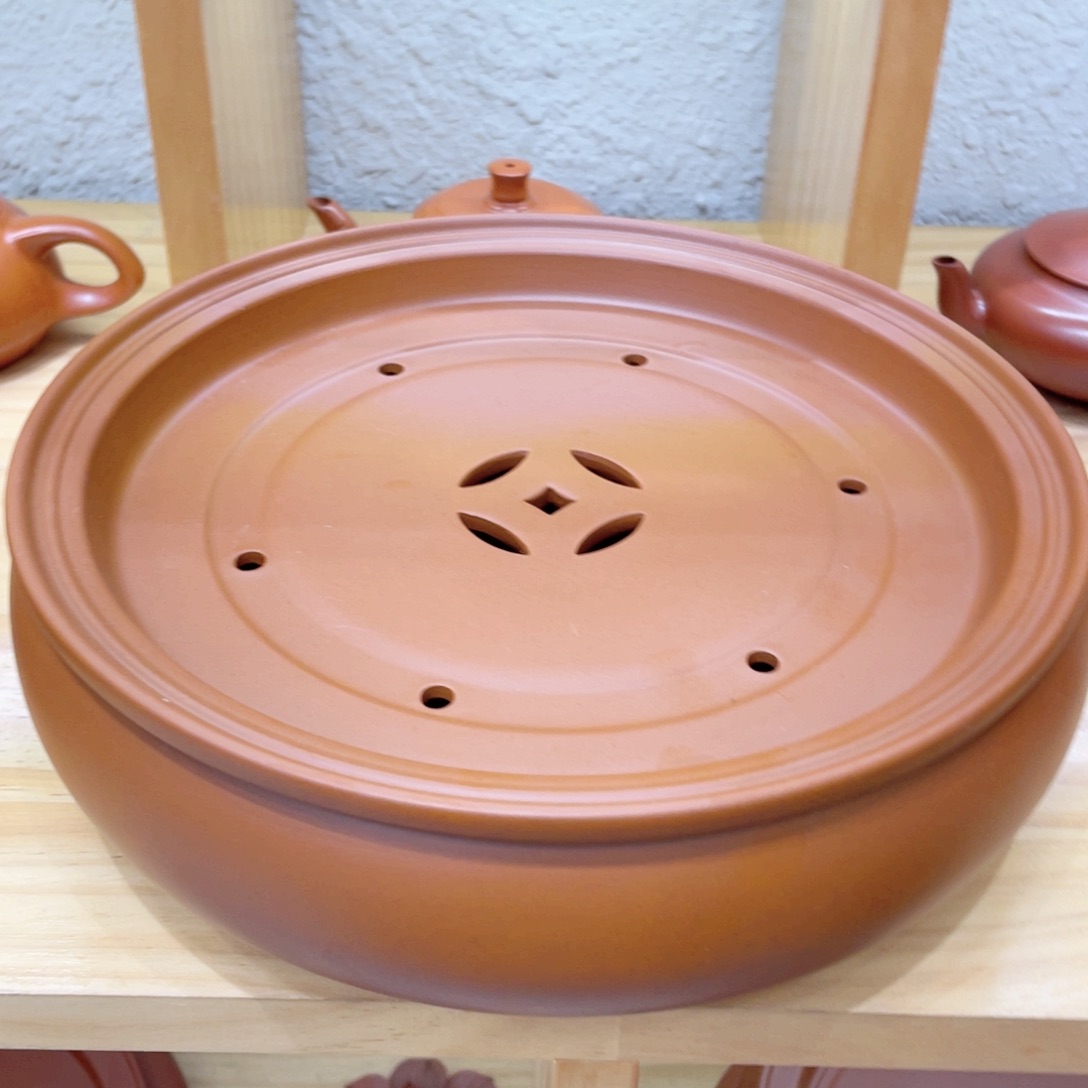 晧**奶10寸铜钱茶盘直接拍