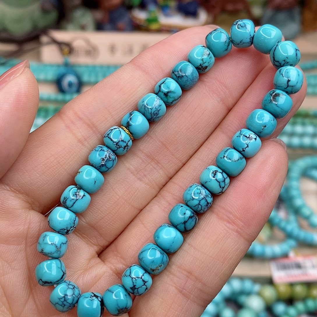 绿松石珠宝奇石未镶嵌清**姗