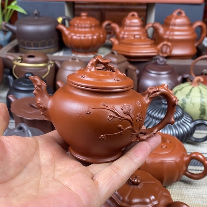 紫砂茶壶报春150cc原矿赵庄朱泥特价