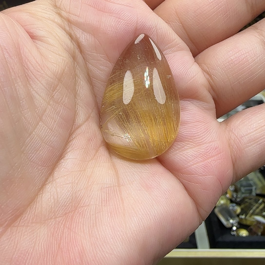 未镶嵌颈饰水晶天然发晶吊坠