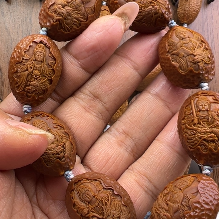 橄榄核手串/手链2.2九龙观音