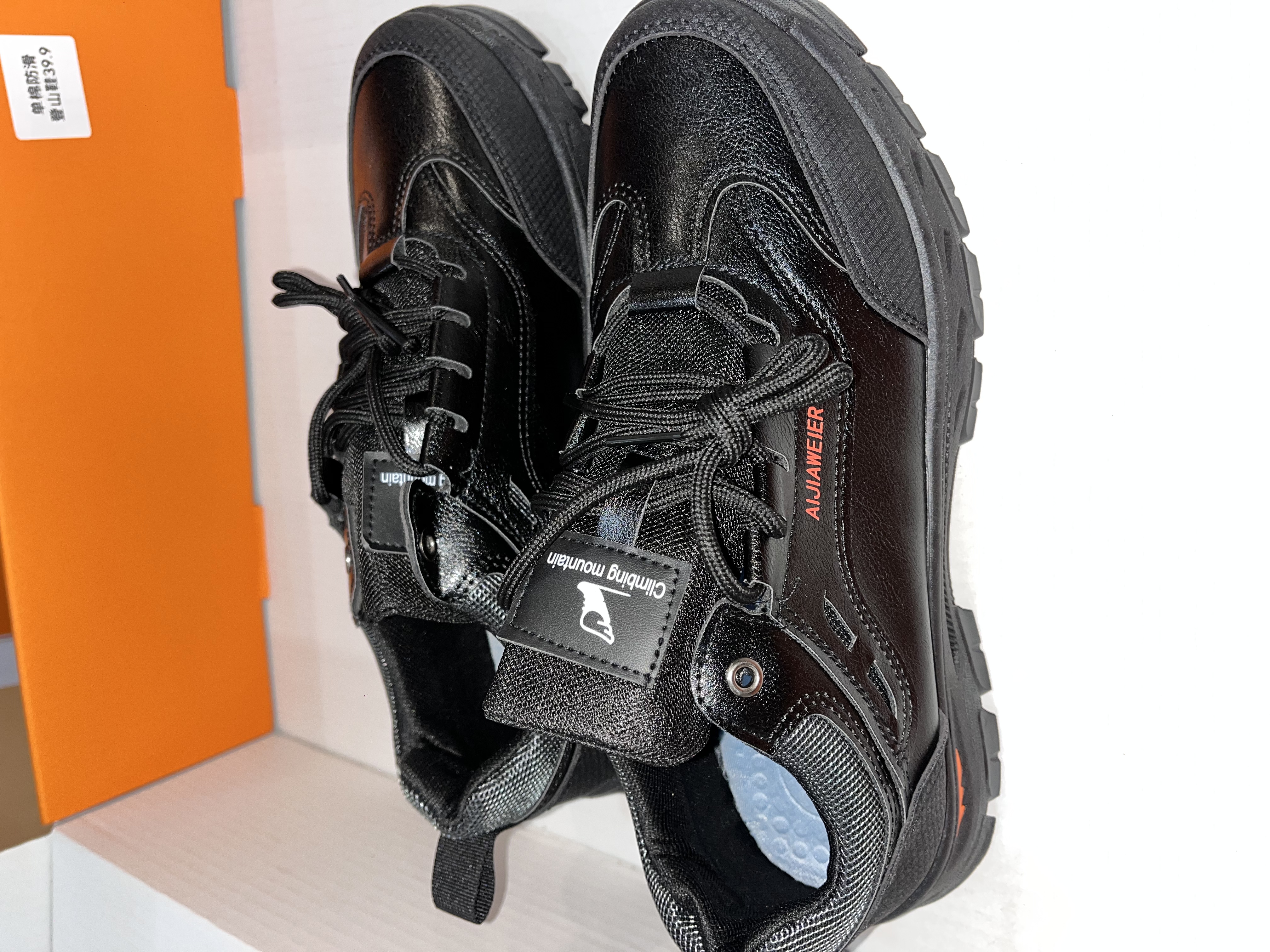 纯色圆头保暖休闲舒适高帮套筒男士休闲风时尚布鞋