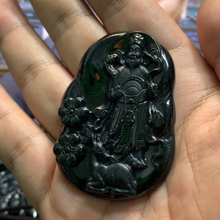木***人翡翠未镶嵌吊坠(不含链)2