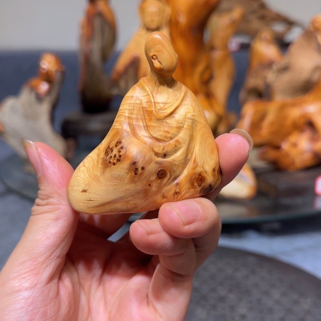 柏木（崖柏）太行崖柏手把件