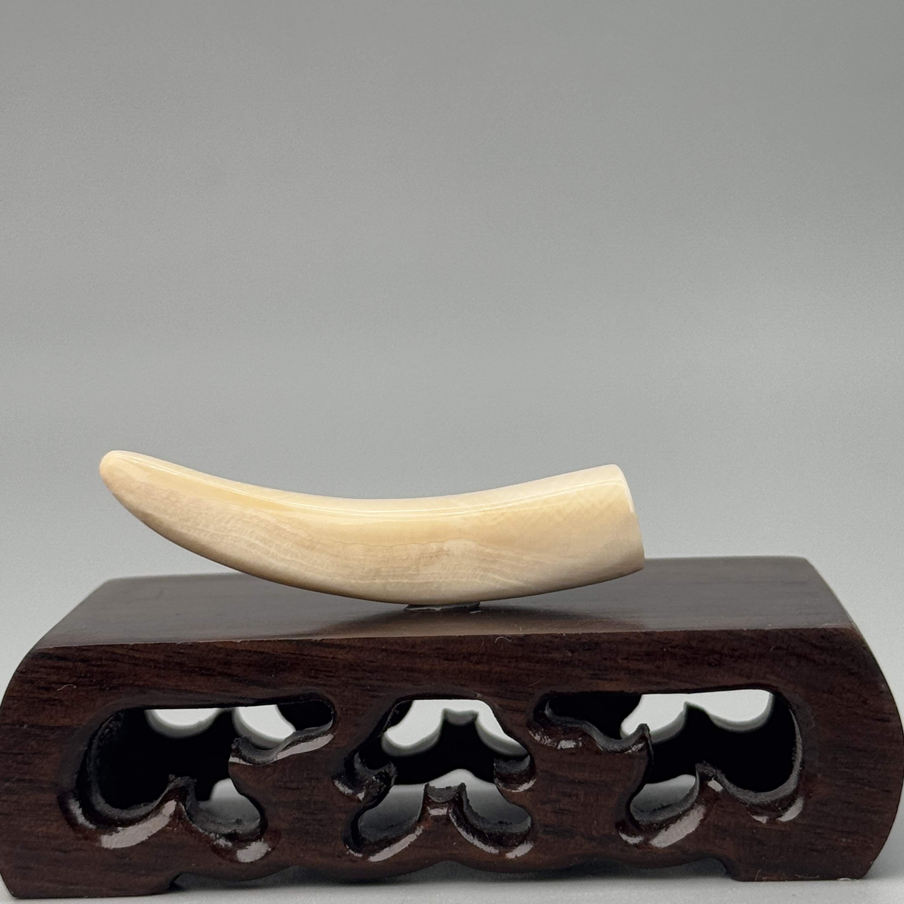 DEZHI/德志7.2g纯肉牙尖52*12*10mm猛犸牙默认打孔配吊坠绳K318