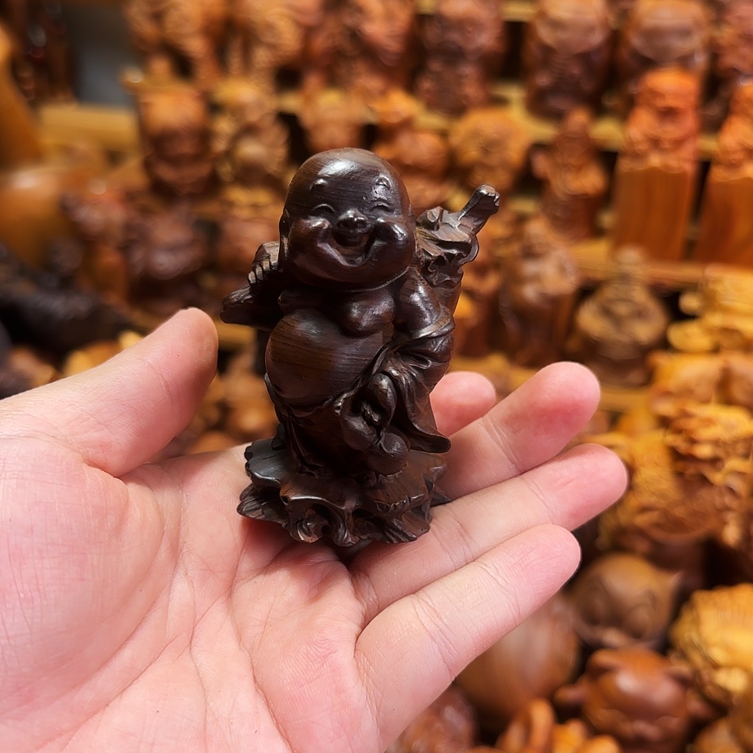 烟***火柏木（崖柏）崖柏雷击木布袋弥勒佛