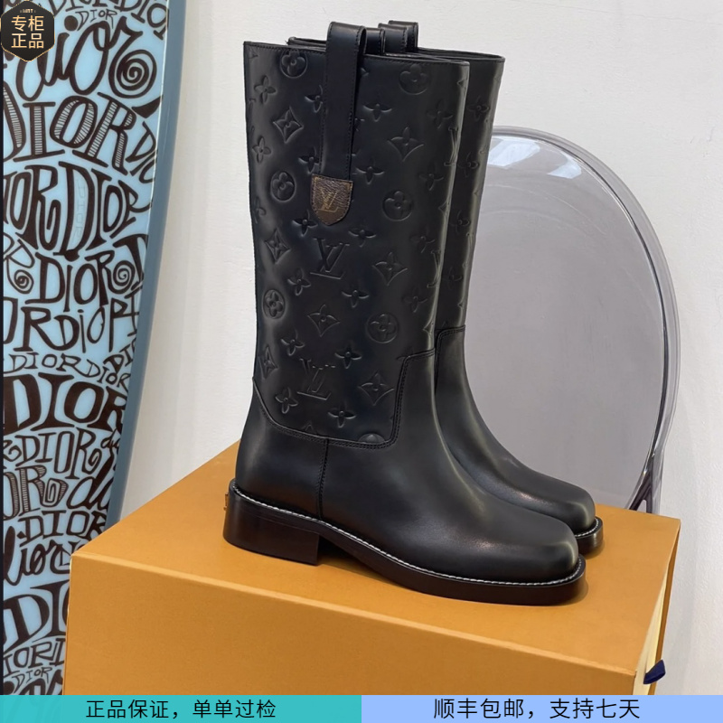 未使用 LouisVuitton/路易威登 全新 路易威登 满印靴子36码