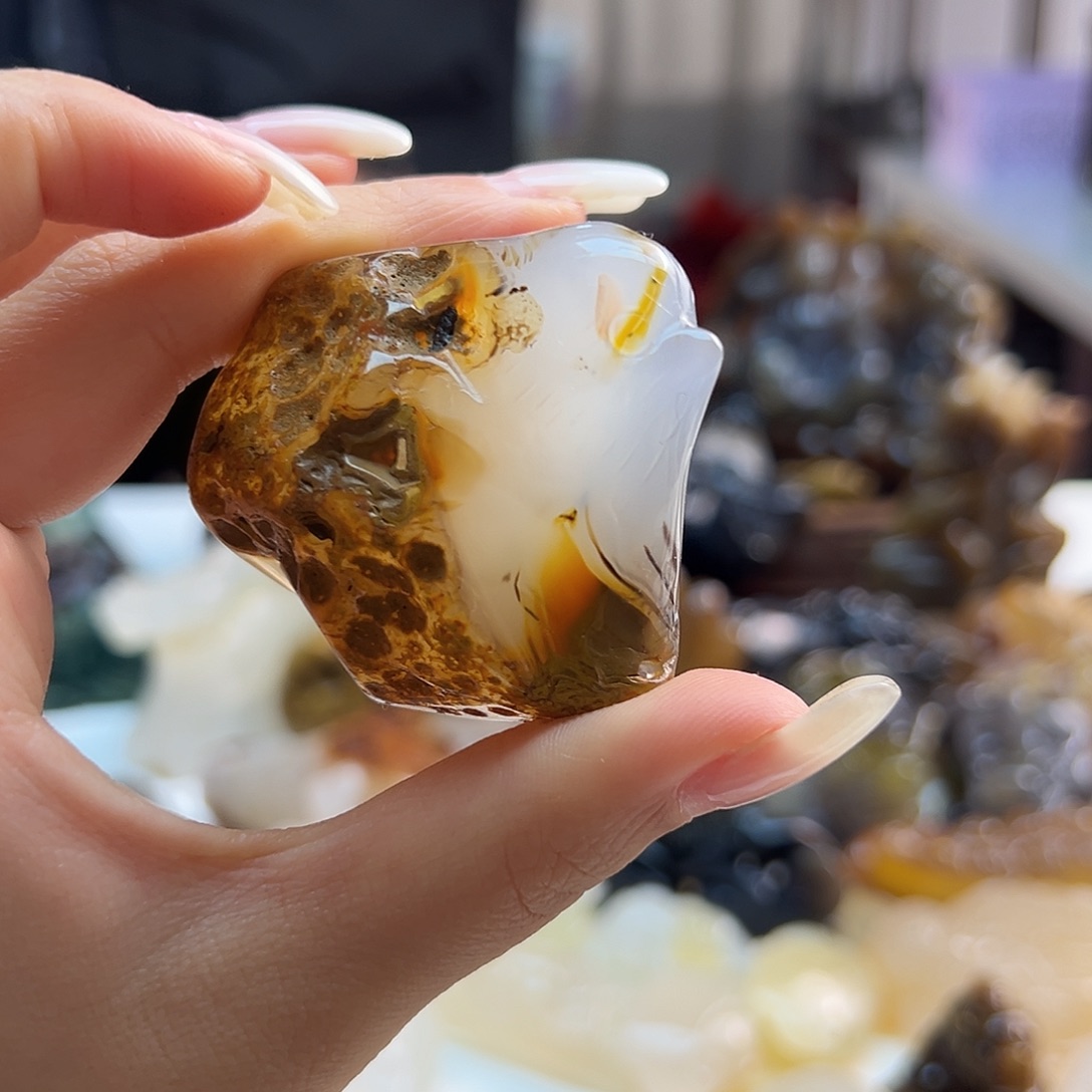 玛瑙/玉髓未镶嵌吊坠(不含链)