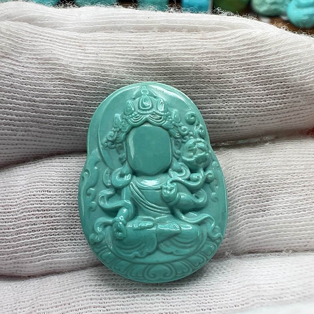 绿松石无相观音 未镶嵌