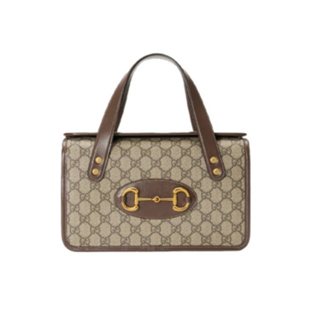 95新 GUCCI/古驰 盒子手提包 中号 老花 20年/JW3360