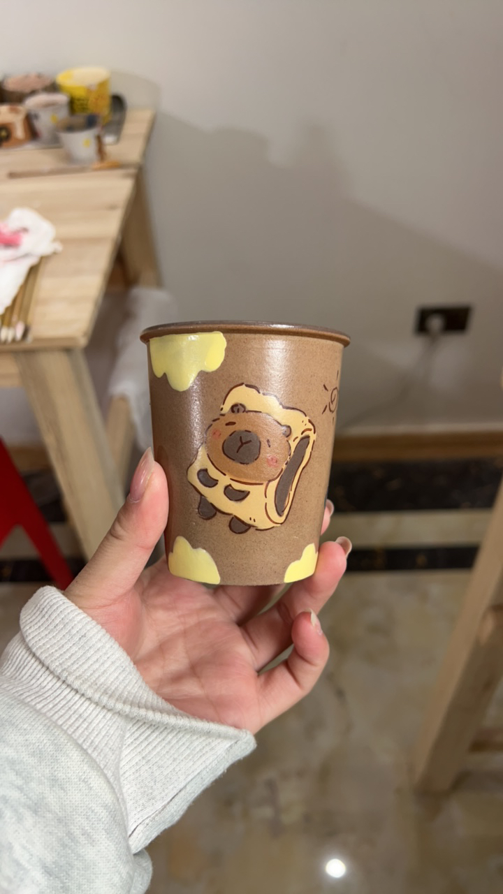 卡皮吧啦小手握杯卡通可爱