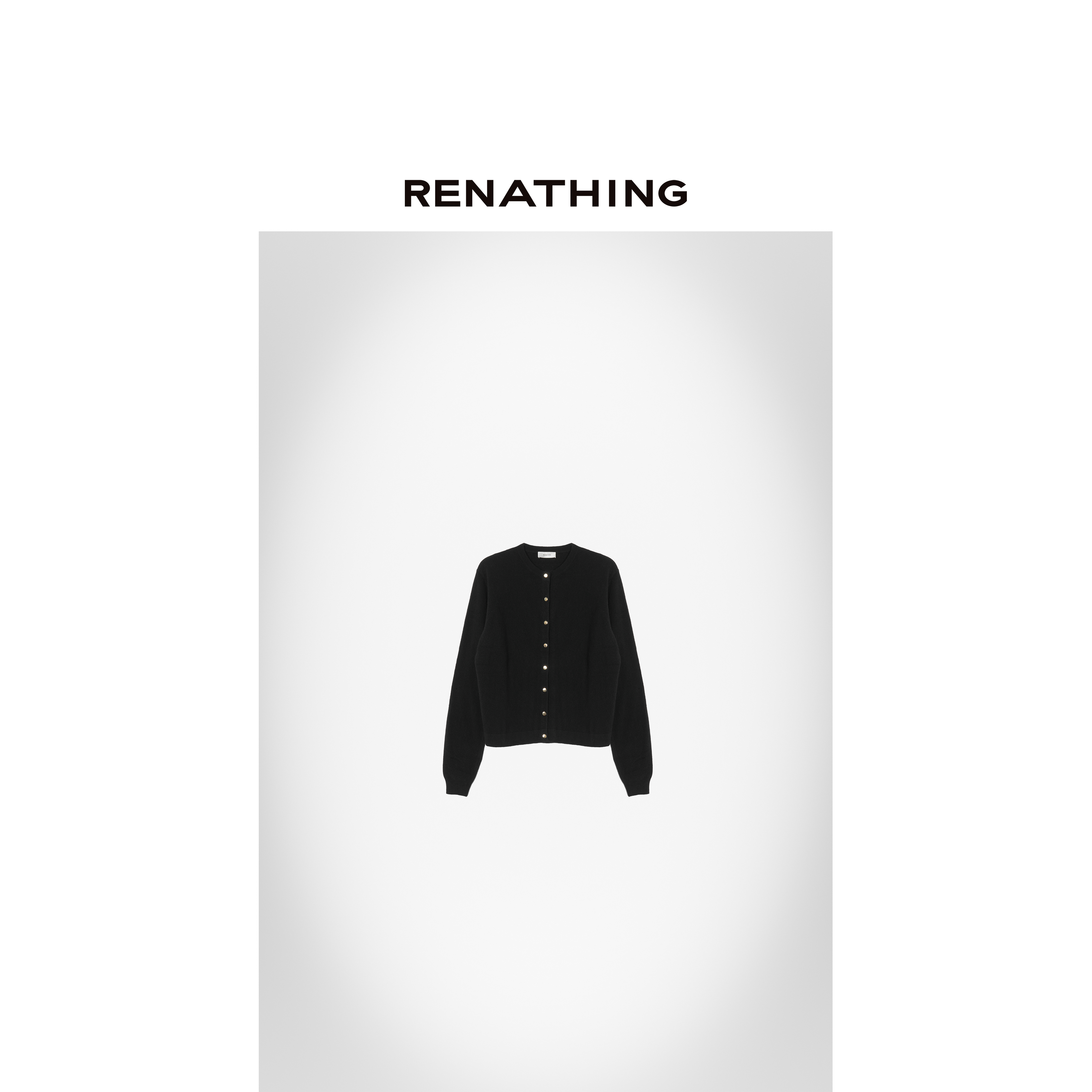 【RENATHING】复古法式小金扣软糯亲肤针织开衫