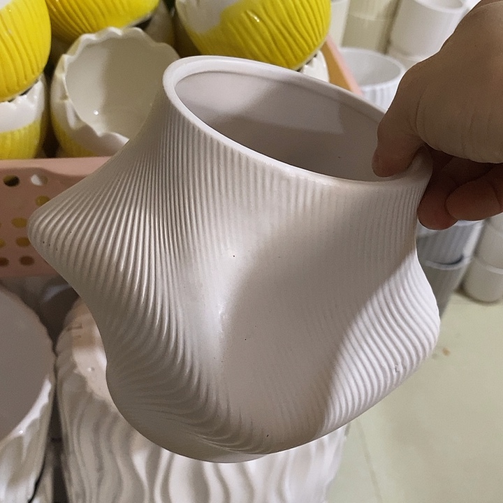 陶摆件陶盆有孔 瑕疵介意勿拍