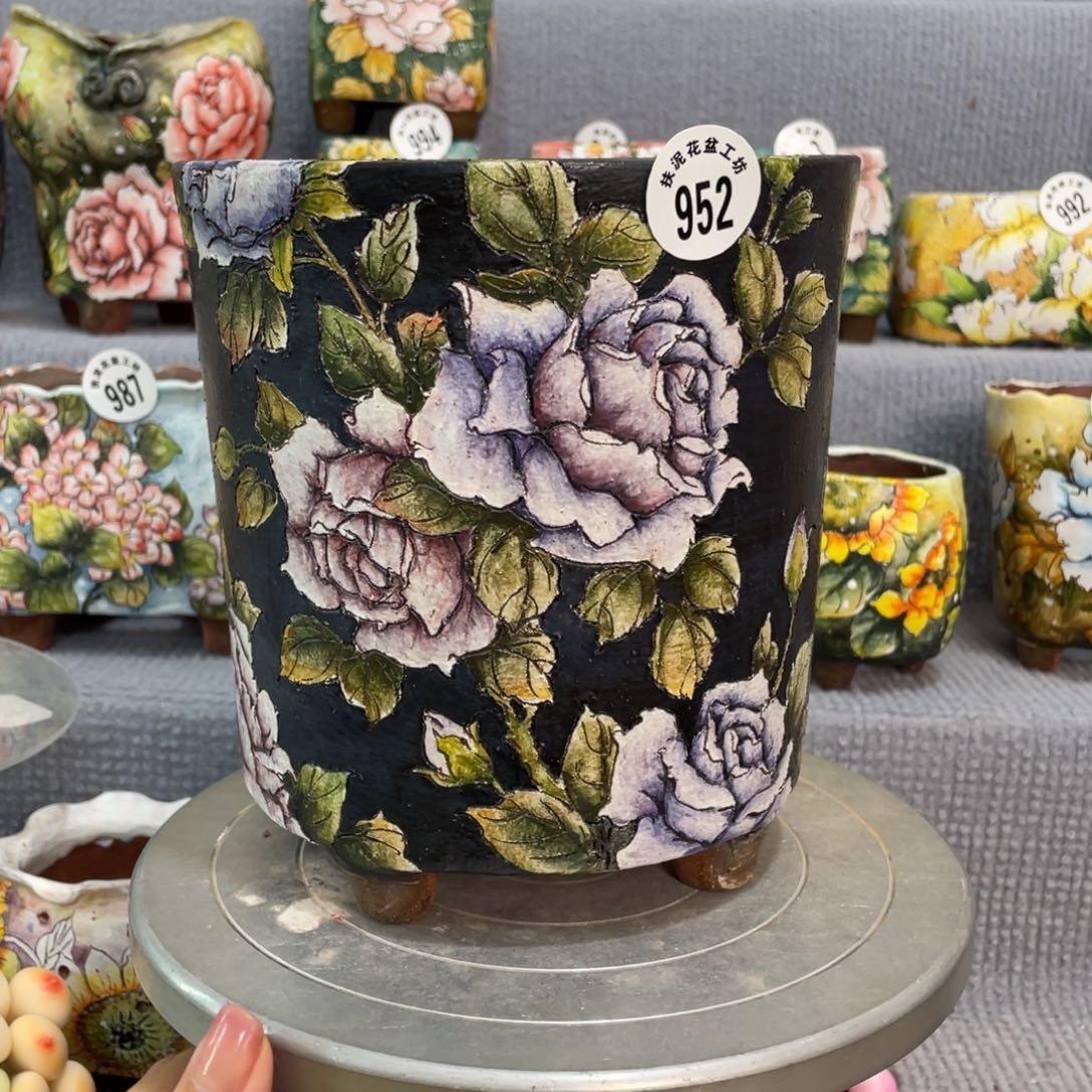 新品扶泥 口12.5 高16.5