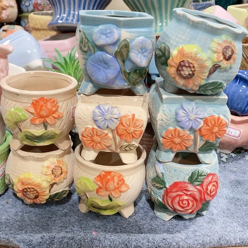 【闪购商品】红陶陶瓷花盆，多肉花盆