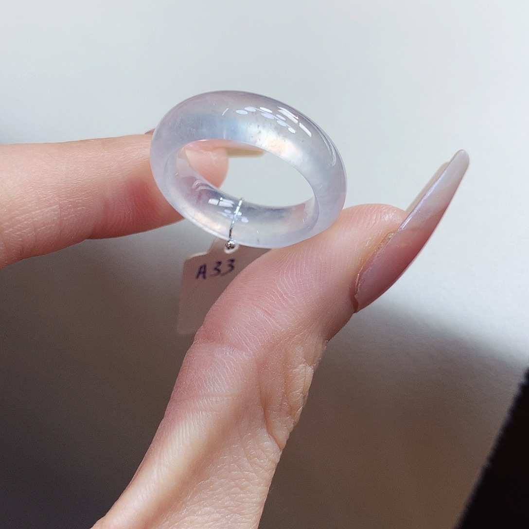 翡翠戒指未镶嵌走*花12-13号