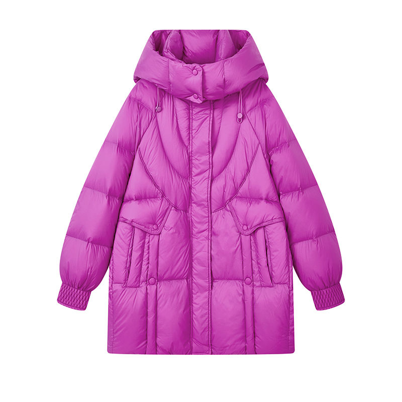 【达人专属】时尚减龄中长款羽绒服S8823