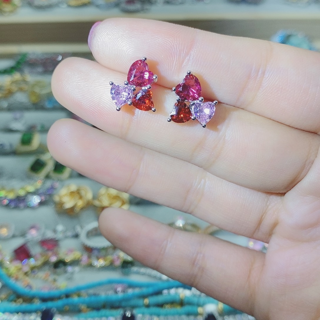 【闪购商品】托帕石耳饰银S925镶嵌