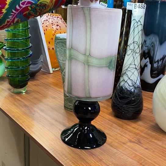 琉璃花瓶高40厘米口径14厘米