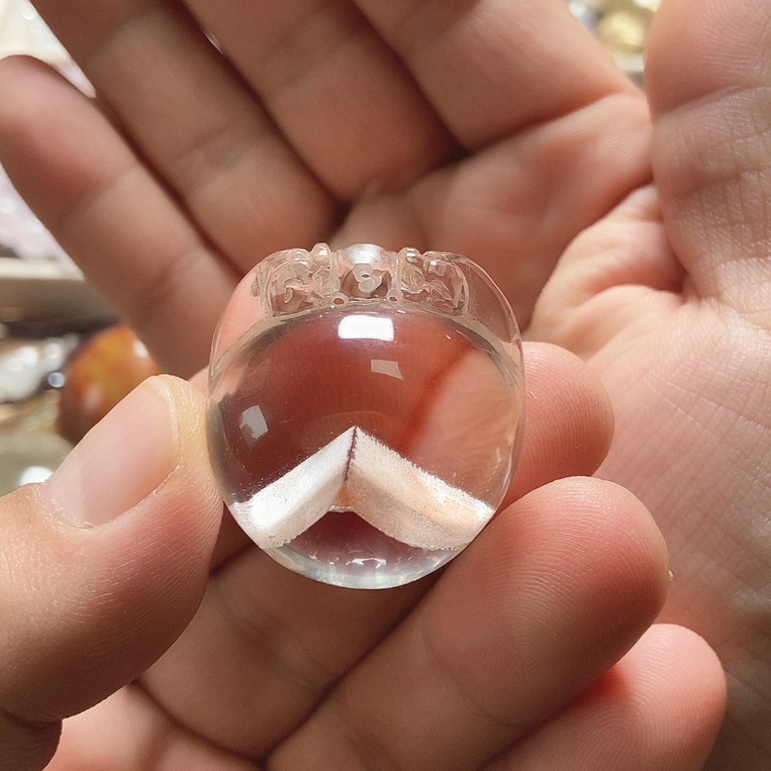 未镶嵌紫晶颈饰水晶千层塔