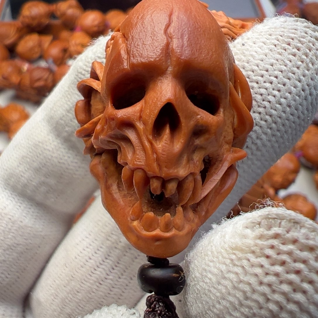 橄榄核手串推*机橄榄核骷髅