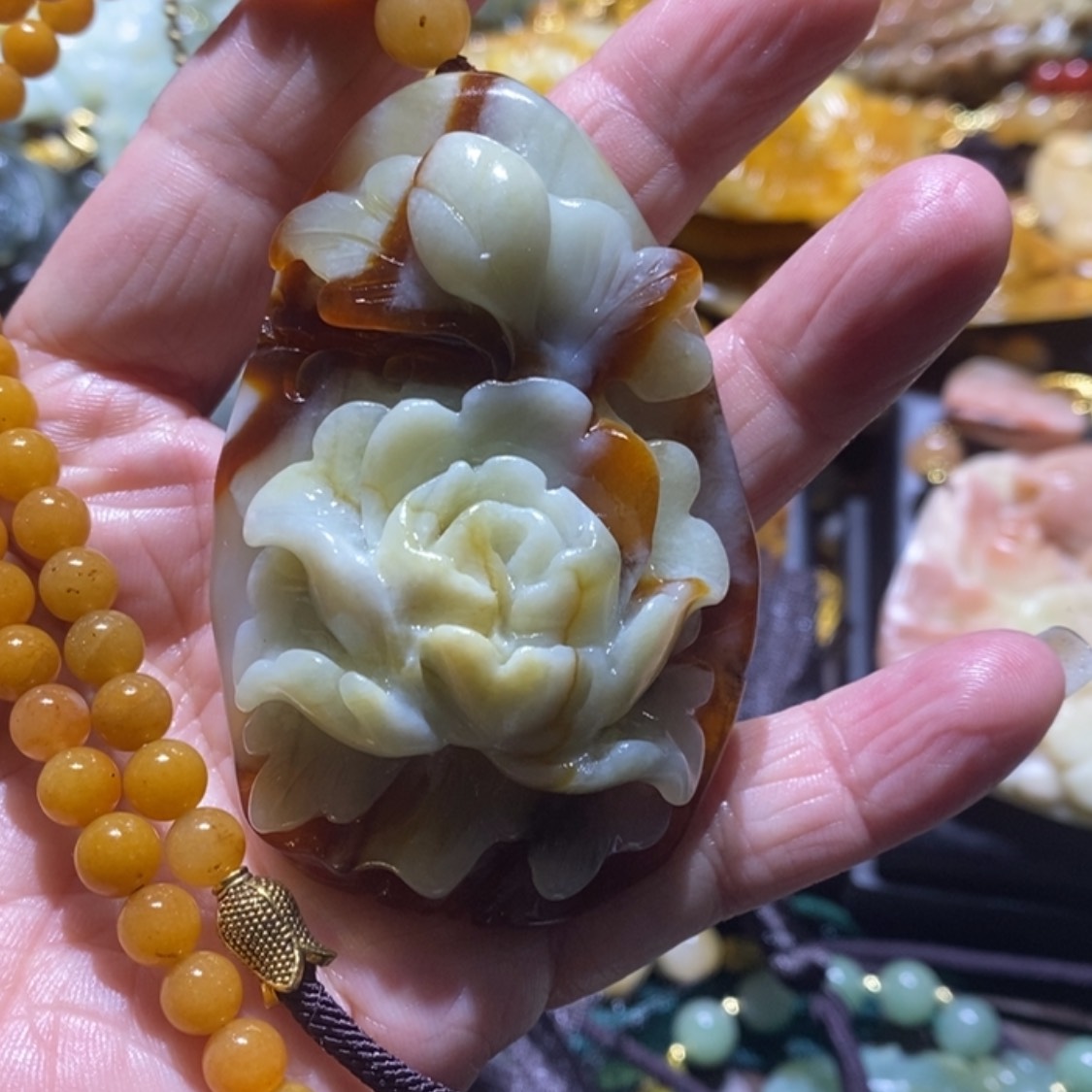 【闪购商品】岫玉毛衣链未镶嵌