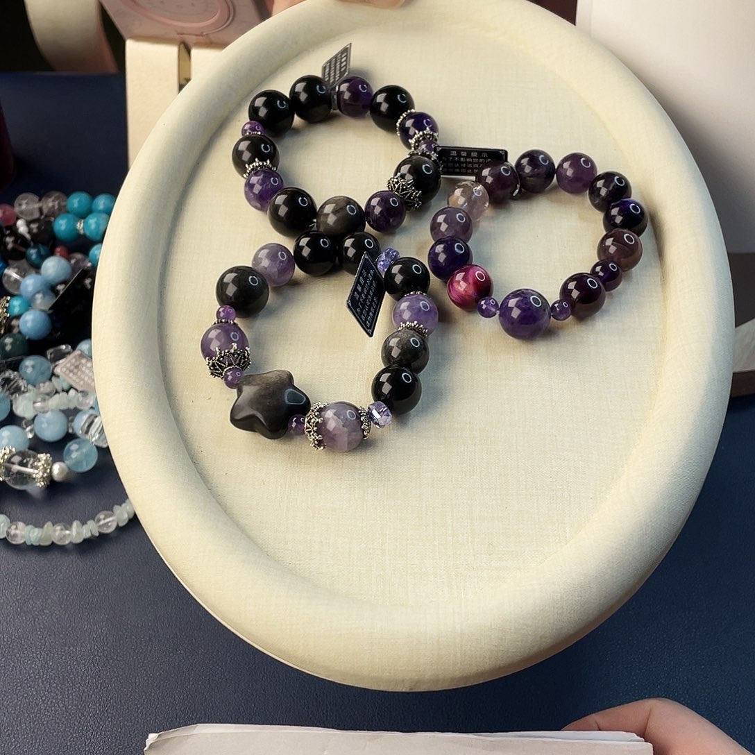 水晶手链银S925镶嵌