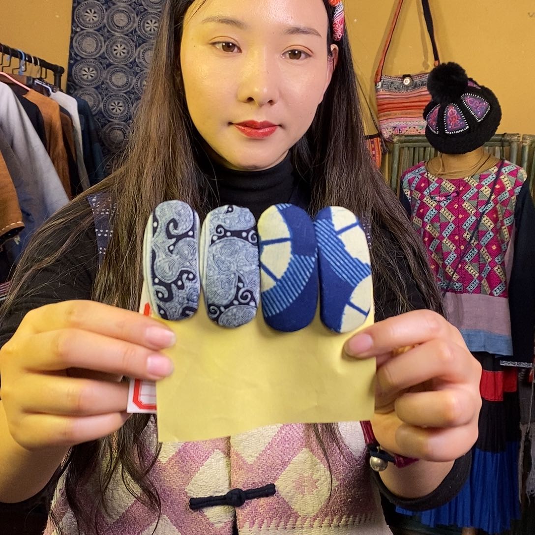 织绣手工制作发夹