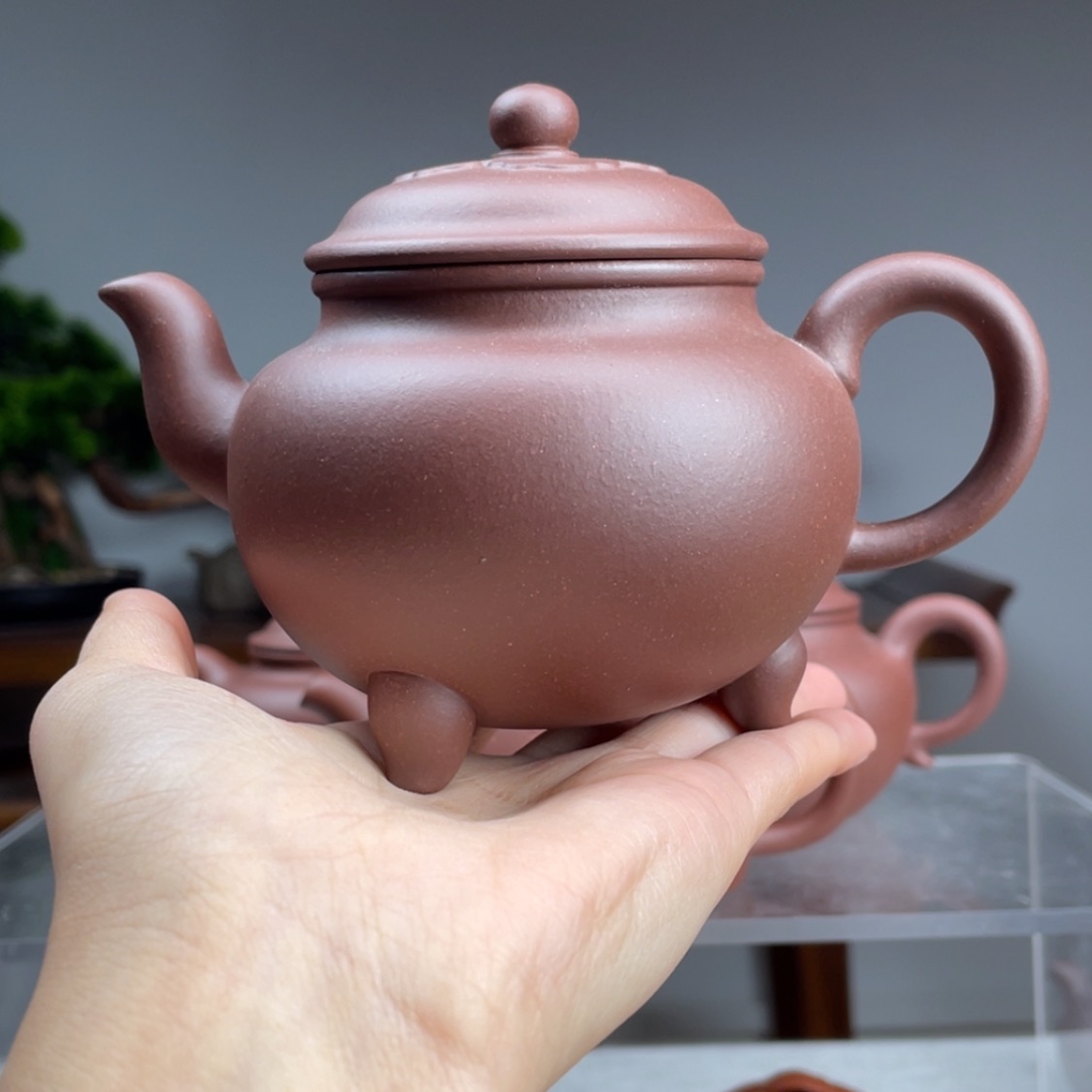 【闪购商品】紫砂茶壶酒**梦底槽青大彬如意容量300cc