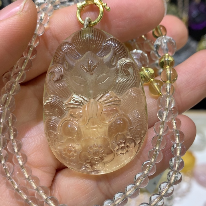 水晶颈饰未镶嵌天然