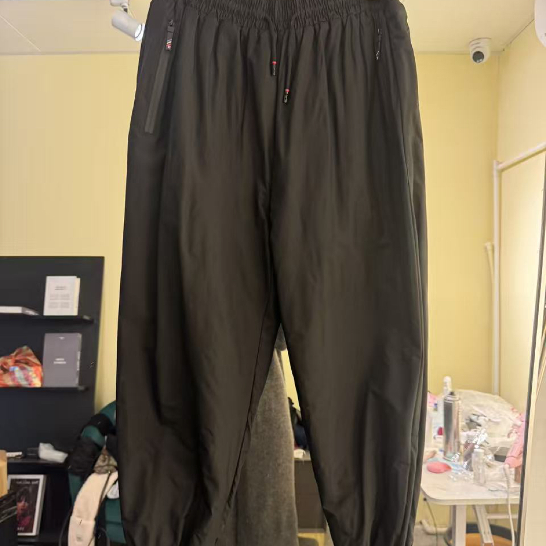 冬季加绒加厚防风防水保暖宽松户外休闲女长裤加绒