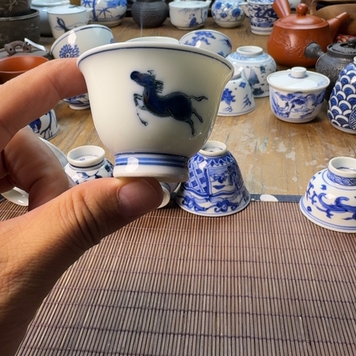 青花瓷器杯子茶杯