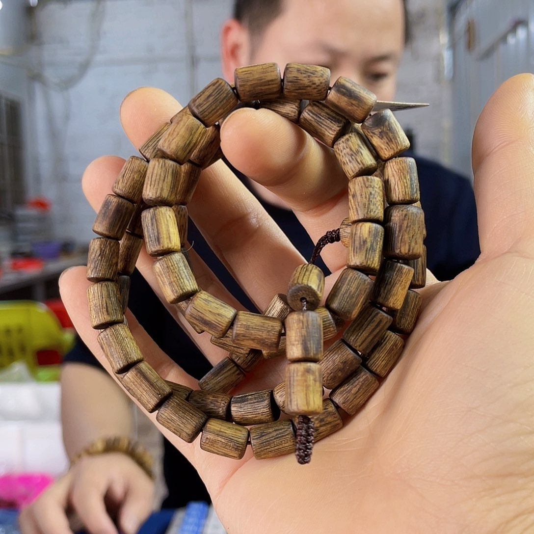 沉香手串棋楠香霸桶珠长串0.7/22克多样性发一