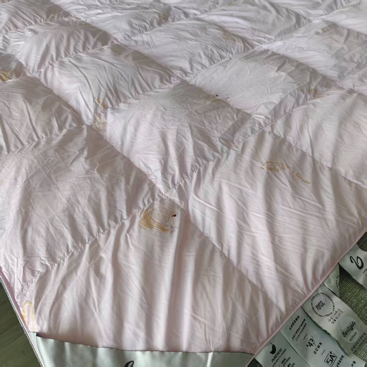 灰色鹅印画 高端清货被子