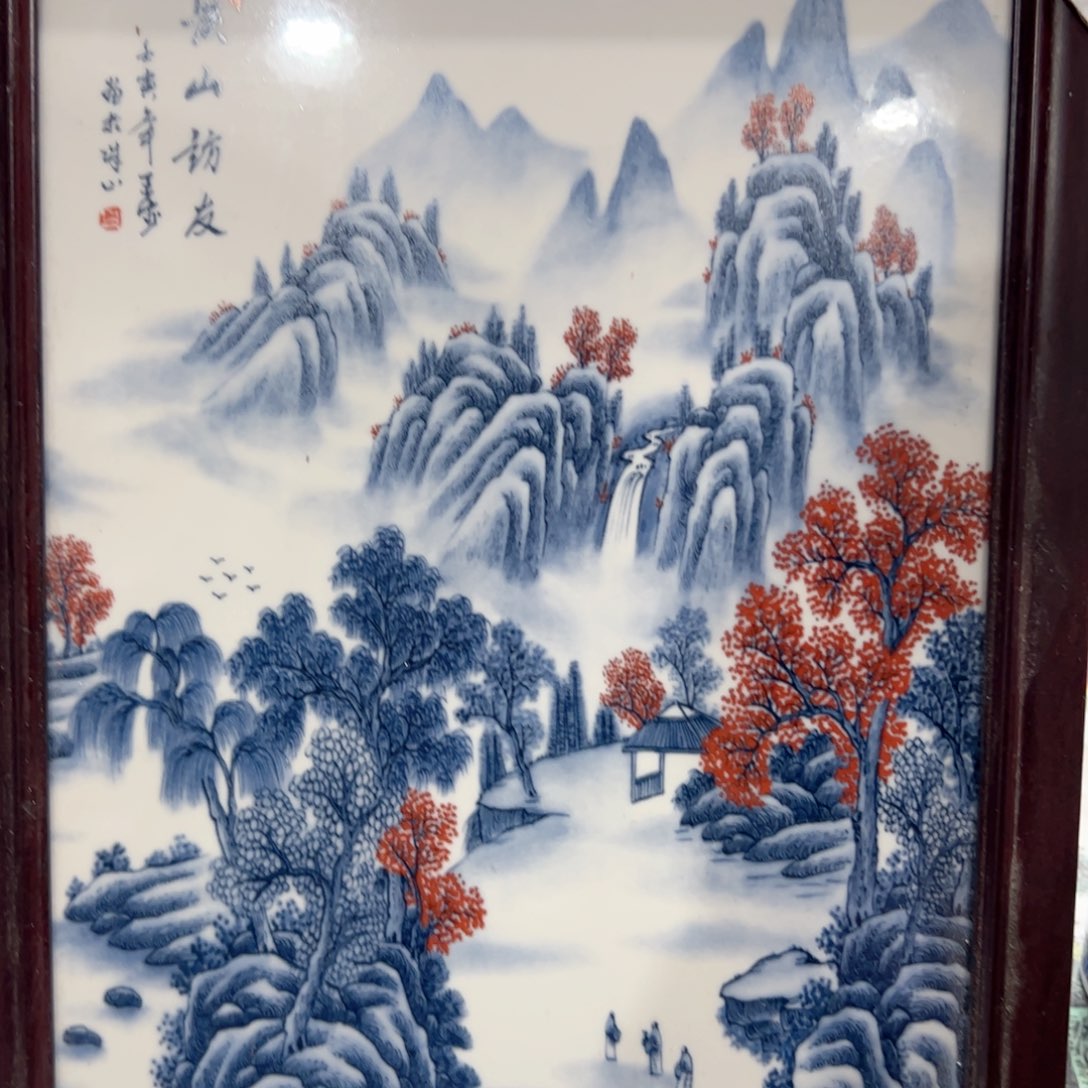 摆件景德镇陶瓷瓷板画