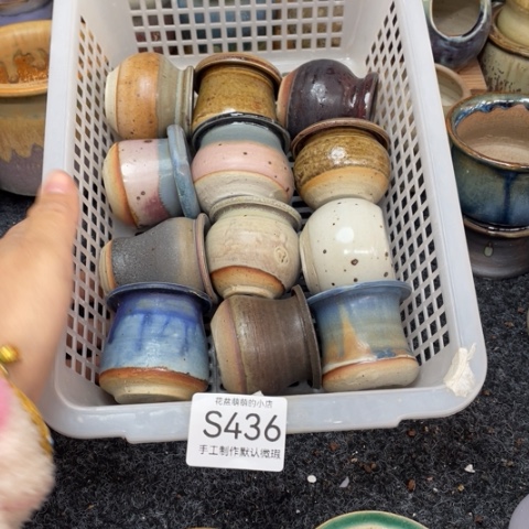 紫砂花盆微瑕436口径3.5左右