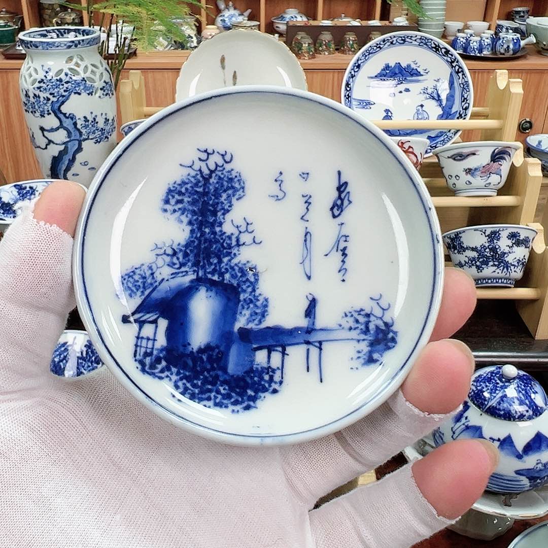 柴窑茶具茶壶茶杯托