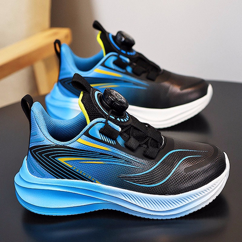 36l℃断码男童鞋子秋季新款儿童篮球鞋中大童旋转扣皮面男孩运动鞋