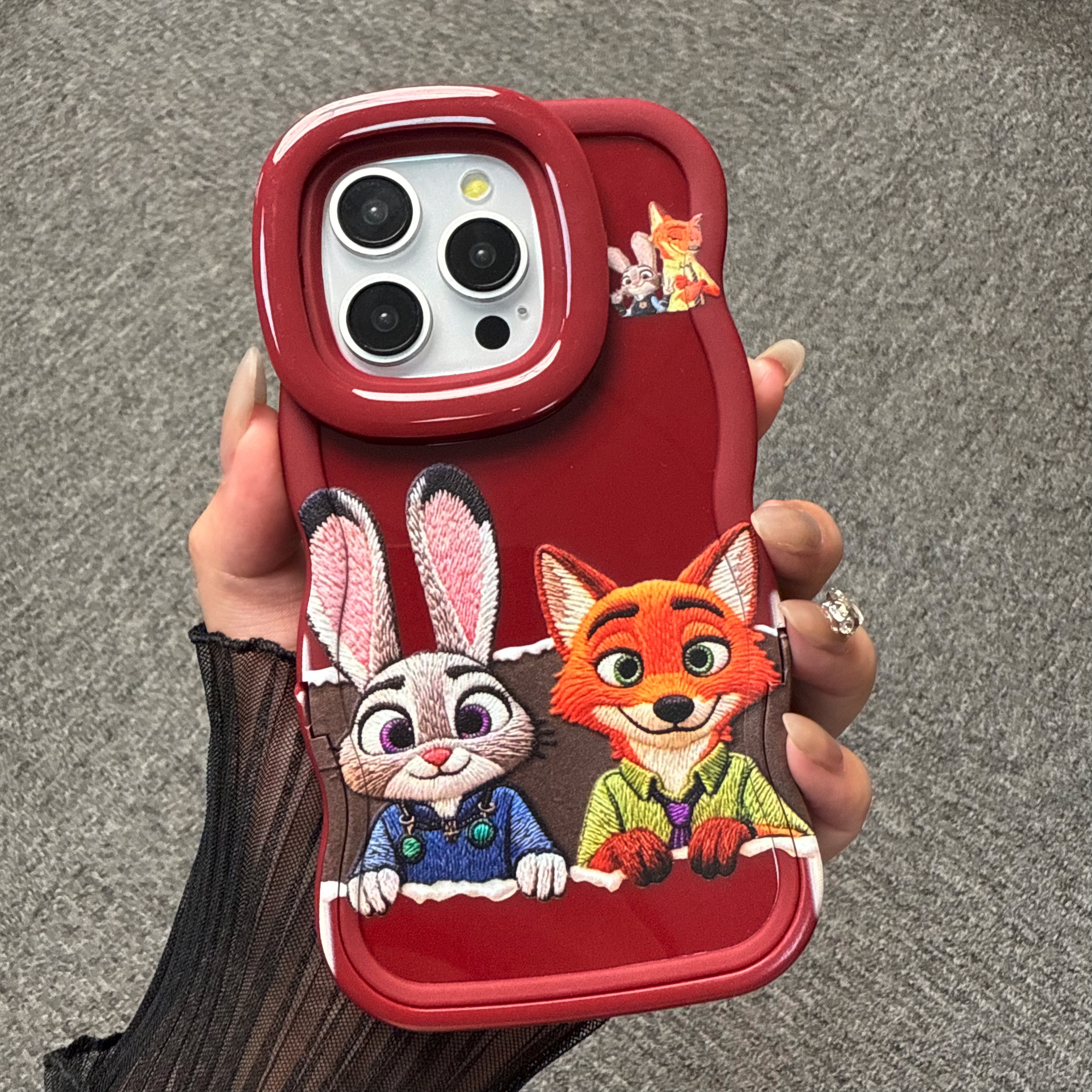 裂墙朱迪尼克适用于苹果手机壳隐形双支架手机壳